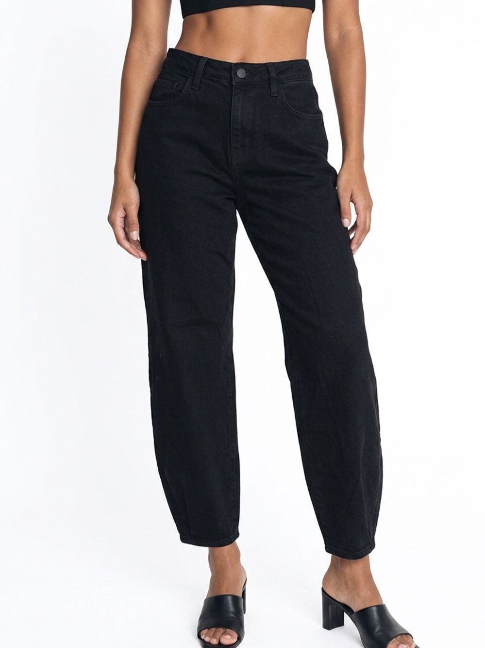 L’AGENCE | Krista High-Rise Tapered Leg Black Jeans Women’s Size 27 (4)